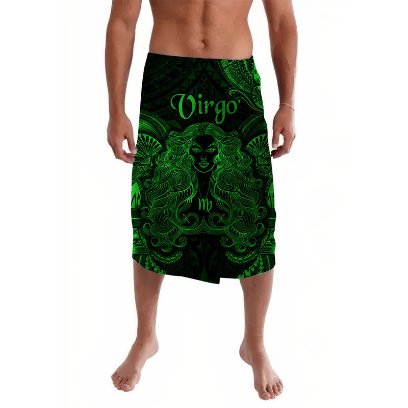 Virgo Zodiac Polynesian Lavalava Unique Style - Green LT8 - Wonder Print Shop