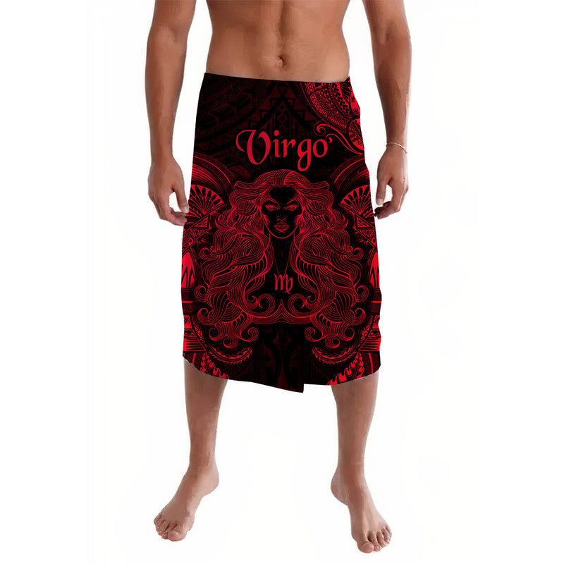 Virgo Zodiac Polynesian Lavalava Unique Style - Red LT8 - Wonder Print Shop