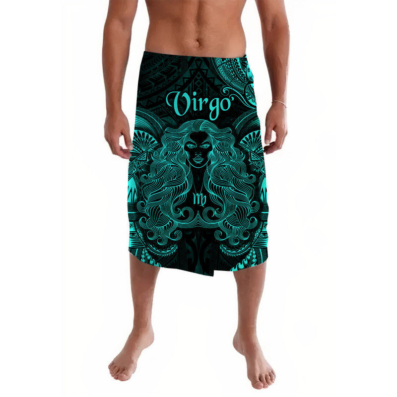 Virgo Zodiac Polynesian Lavalava Unique Style - Turquoise LT8 - Wonder Print Shop