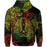 Custom Virgo Zodiac Polynesian Zip Hoodie Unique Style Reggae LT8 - Wonder Print Shop