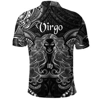 Virgo Zodiac Polynesian Polo Shirt Unique Style Black LT8 - Wonder Print Shop