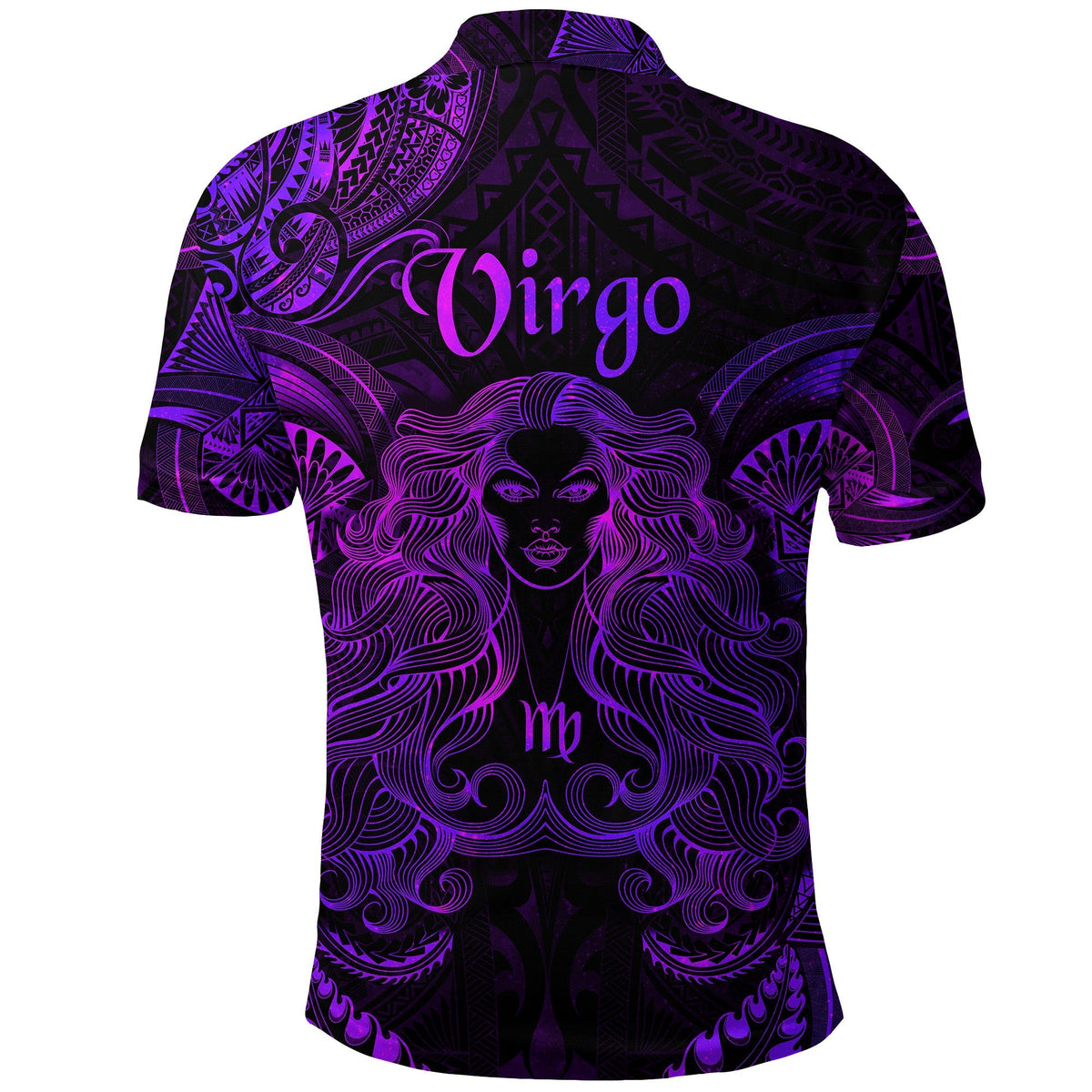 Virgo Zodiac Polynesian Polo Shirt Unique Style Purple LT8 - Wonder Print Shop