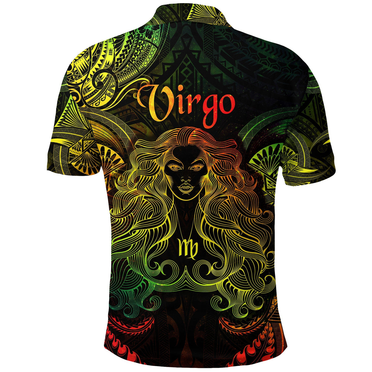 Virgo Zodiac Polynesian Polo Shirt Unique Style Reggae LT8 - Wonder Print Shop