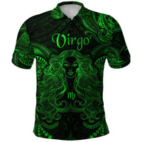 Virgo Zodiac Polynesian Polo Shirt Unique Style Green LT8 - Wonder Print Shop
