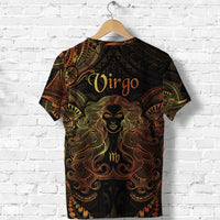Virgo Zodiac Polynesian T Shirt Unique Style Gold LT8 - Wonder Print Shop