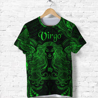 Custom Virgo Zodiac Polynesian T Shirt Unique Style Green LT8 - Wonder Print Shop