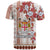 Custom Fiji T Shirt Tagimoucia Mixed White Tapa Style - Wonder Print Shop