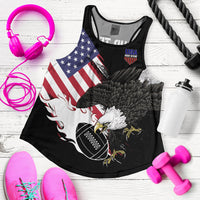 Personalised USA Rugby Sevens Women Racerback Tank The Eagles - Wonder Print Shop