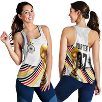 Personalised Germany Women Racerback Tank World Cup 2022 - Champions - Wonder Print Shop