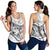 Personalised Fiji Day Women Racerback Tank Flying Fijians Masi Kesa Style - White - Wonder Print Shop