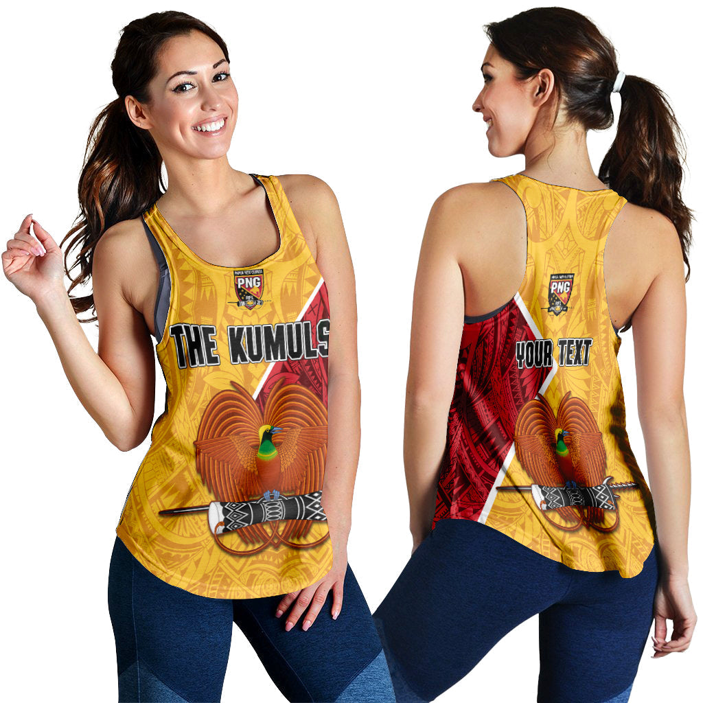 The Kumuls PNG Women Racerback Tank Papua New Guinea Polynesian Dynamic Style - Wonder Print Shop