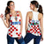 (Custom Personalised) Croatia Football Women Racerback Tank World Cup Champions 2022 Hrvatska LT13 - Wonder Print Shop