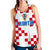 (Custom Personalised) Croatia Football Women Racerback Tank World Cup Champions 2022 Hrvatska LT13 - Wonder Print Shop