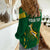 (Custom Personalised) South Africa Rugby Women Casual Shirt Springboks Champion LT13 - Wonder Print Shop