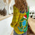 (Custom Personalised) Brazil Football Women Casual Shirt Christmas Santa Claus Selecao Champions LT13 - Wonder Print Shop