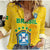 (Custom Text and Number) Brazil Football Women Casual Shirt World Cup Champions Soccer 2022 Selecao Brasil Campeao Ver.02 LT13 - Wonder Print Shop