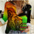 Jamaica Lion Women Casual Shirt Jamaican Pattern Version Reggae Colors LT13 - Wonder Print Shop