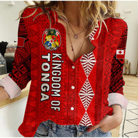 (Custom Personalised) Kingdom of Tonga Women Casual Shirt LT13 - Wonder Print Shop