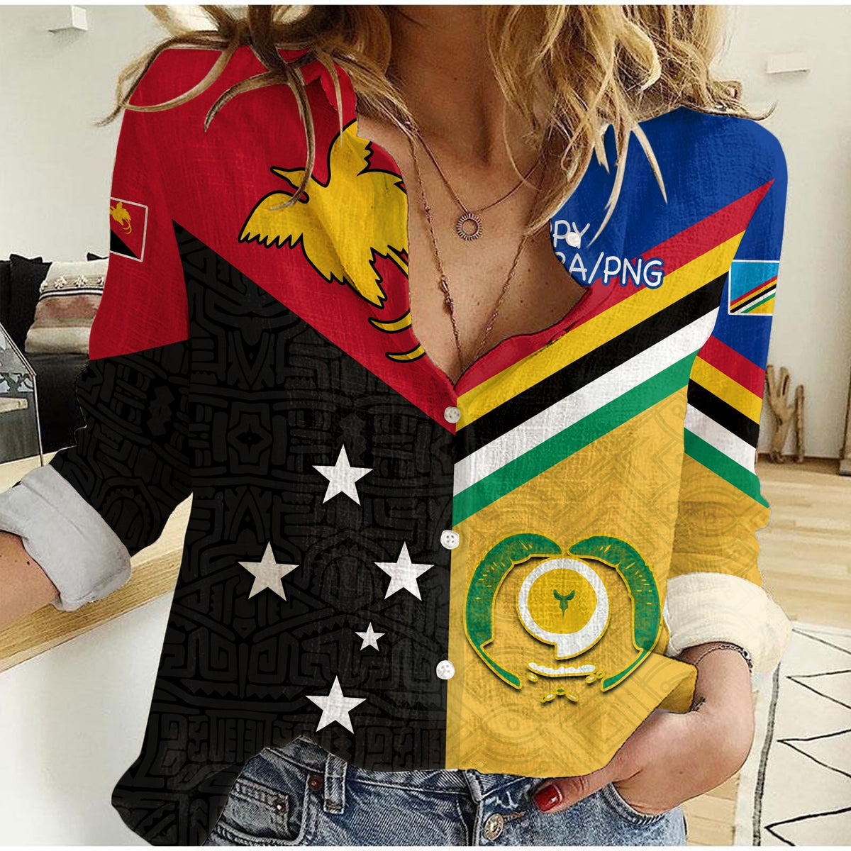 Torba PNG Day Women Casual Shirt 2022 Simple Polynesia LT13 - Wonder Print Shop