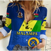 (Custom Personalised) Malampa Province Women Casual Shirt Vanuatu Proud LT13 - Wonder Print Shop