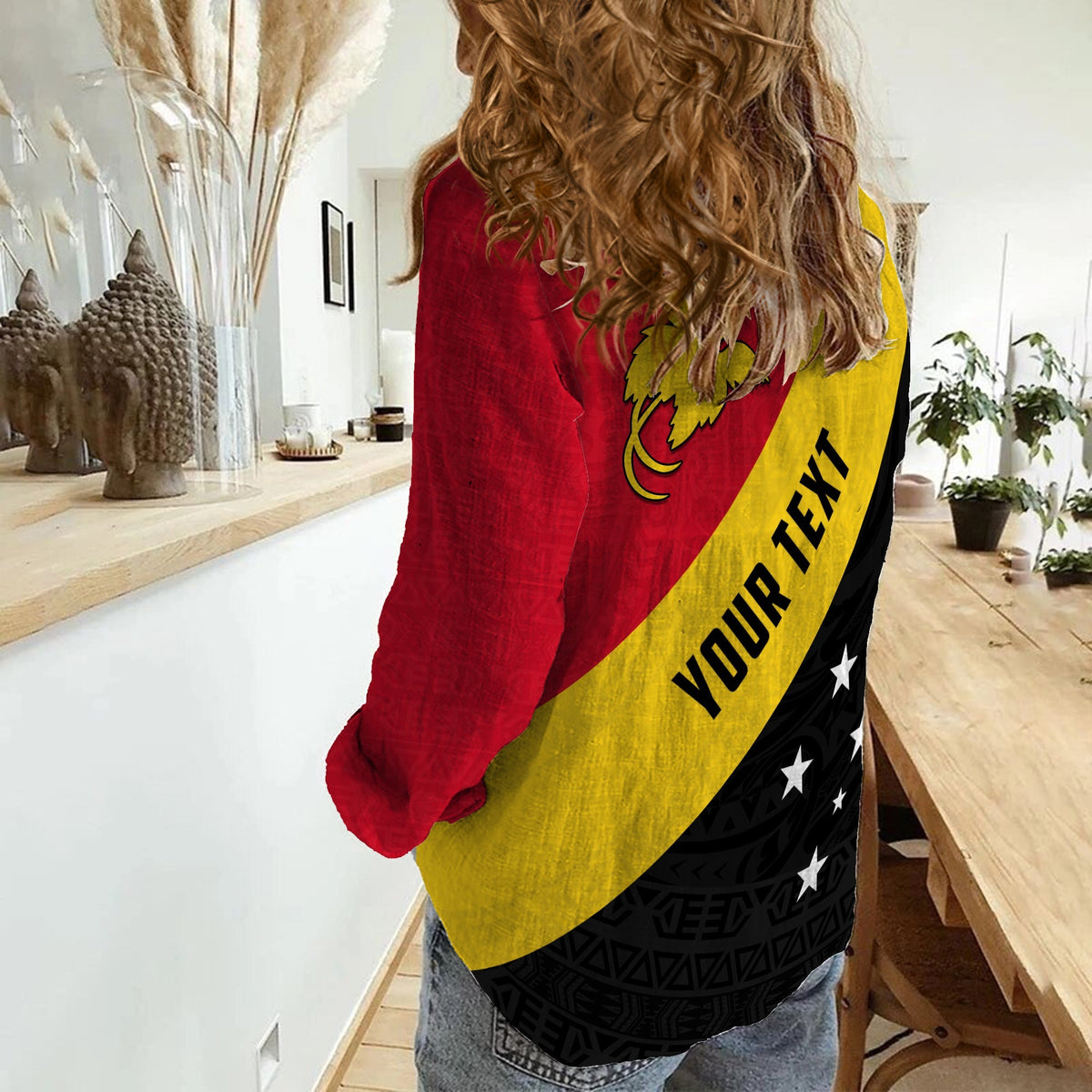 (Custom Personalised) Papua New Guinea Women Casual Shirt Simple LT13 - Wonder Print Shop