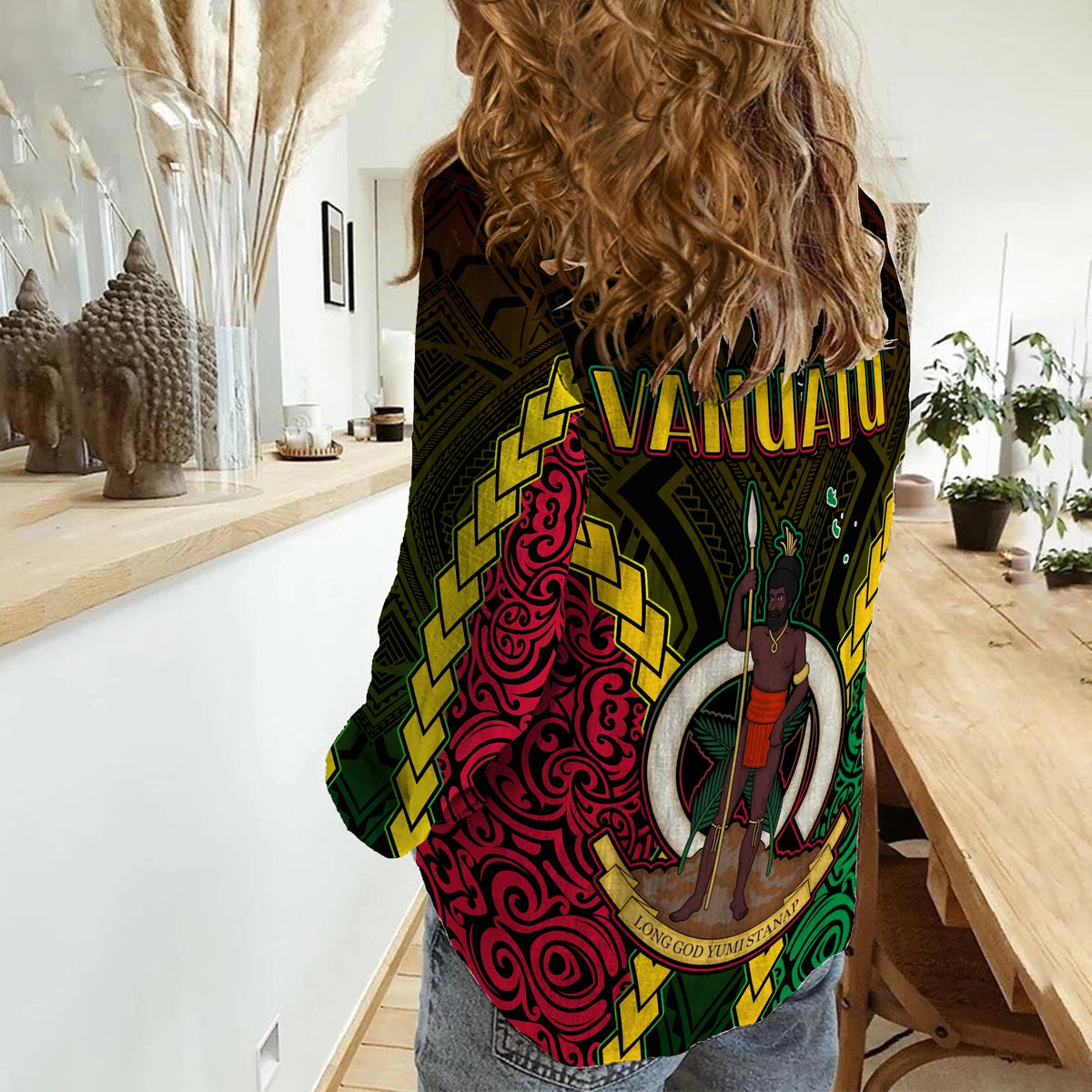 Vanuatu Indigenous Women Casual Shirt Proud To Be Ni Vanuatu Polynesian Pattern LT13 - Wonder Print Shop