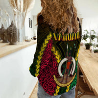 Vanuatu Indigenous Women Casual Shirt Proud To Be Ni Vanuatu Polynesian Pattern LT13 - Wonder Print Shop