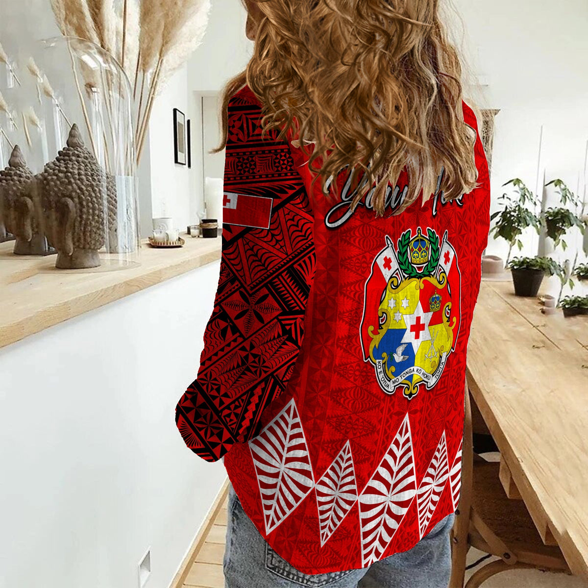 (Custom Personalised) Kingdom of Tonga Women Casual Shirt LT13 - Wonder Print Shop