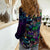 Hawaii Skeleton Dancing Women Casual Shirt Halloween Hawaiian Turtle LT13 - Wonder Print Shop