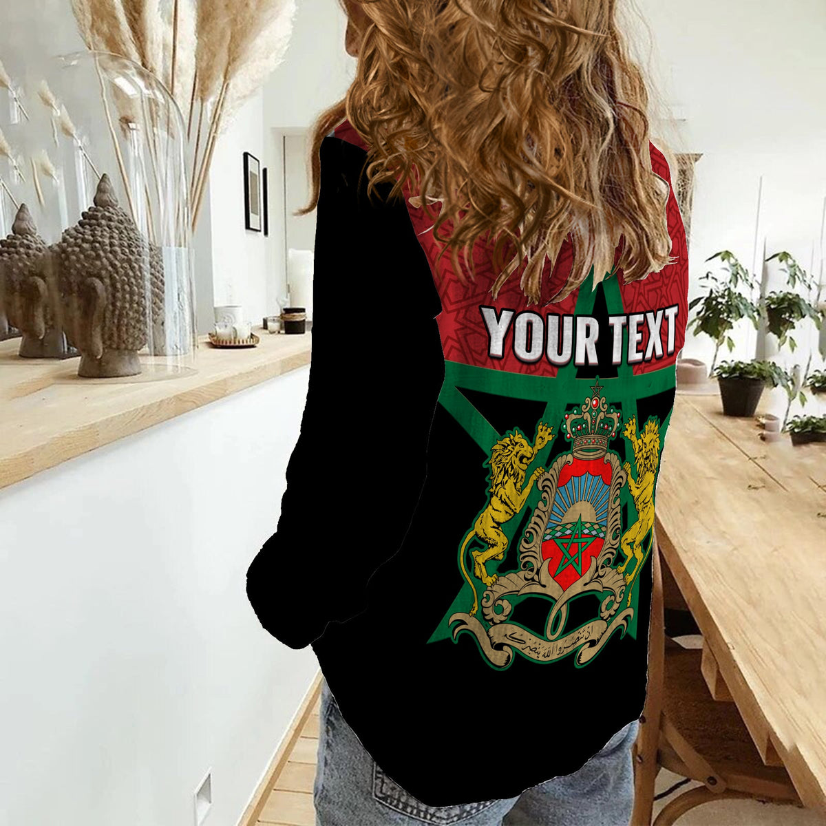 (Custom Personalised) Morocco Western Sahara Women Casual Shirt Map Black Moroccan Is Always In My Heart - Wonder Print Shop