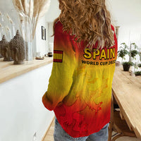 Spain Football Women Casual Shirt La Roja World Cup 2022 - Wonder Print Shop