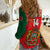 (Custom Text and Number) Morocco Football Women Casual Shirt Atlas Lions Red World Cup 2022 - Wonder Print Shop