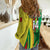 (Custom Text And Number) Senegal Football Women Casual Shirt Allez Les Lions Sporty Style - Wonder Print Shop