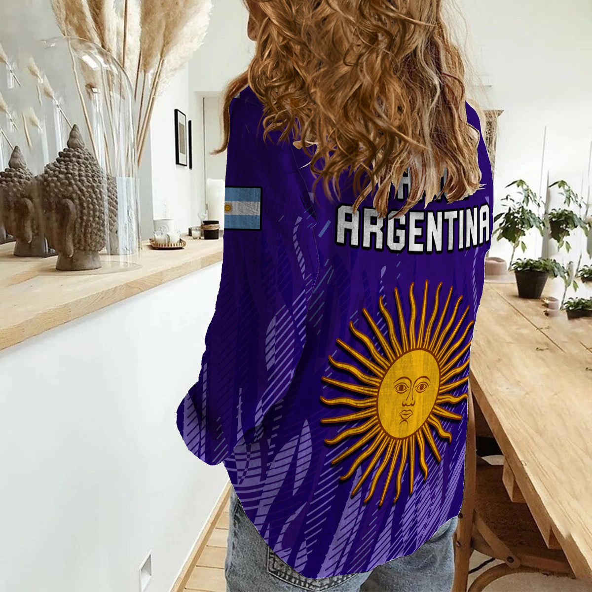 Argentina Football Women Casual Shirt Vamos La Albiceleste 2022 Newest Style - Wonder Print Shop