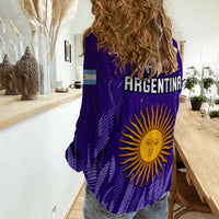 Argentina Football Women Casual Shirt Vamos La Albiceleste 2022 Newest Style - Wonder Print Shop