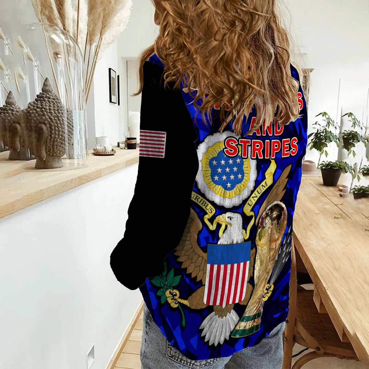 USA Football Women Casual Shirt The Yanks Champions WC 2022 - Wonder Print Shop