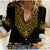 Custom Personalised Polynesian Women Casual Shirt Dashiki With Polynesian Tattoo Royal Golden Version - Wonder Print Shop
