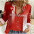 (Custom Text and Number) Switzerland Football Women Casual Shirt World Cup 2022 - Wonder Print Shop