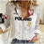 (Custom Text And Number) Poland Football Women Casual Shirt Polska World Cup 2022 White - Wonder Print Shop