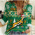 (Custom Personalised) South Africa Rugby Christmas Women Casual Shirt Springboks Proud Geseende Kersfees - Wonder Print Shop