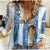 Argentina Football Women Casual Shirt La Albiceleste Campeon Proud White 2022 - Wonder Print Shop