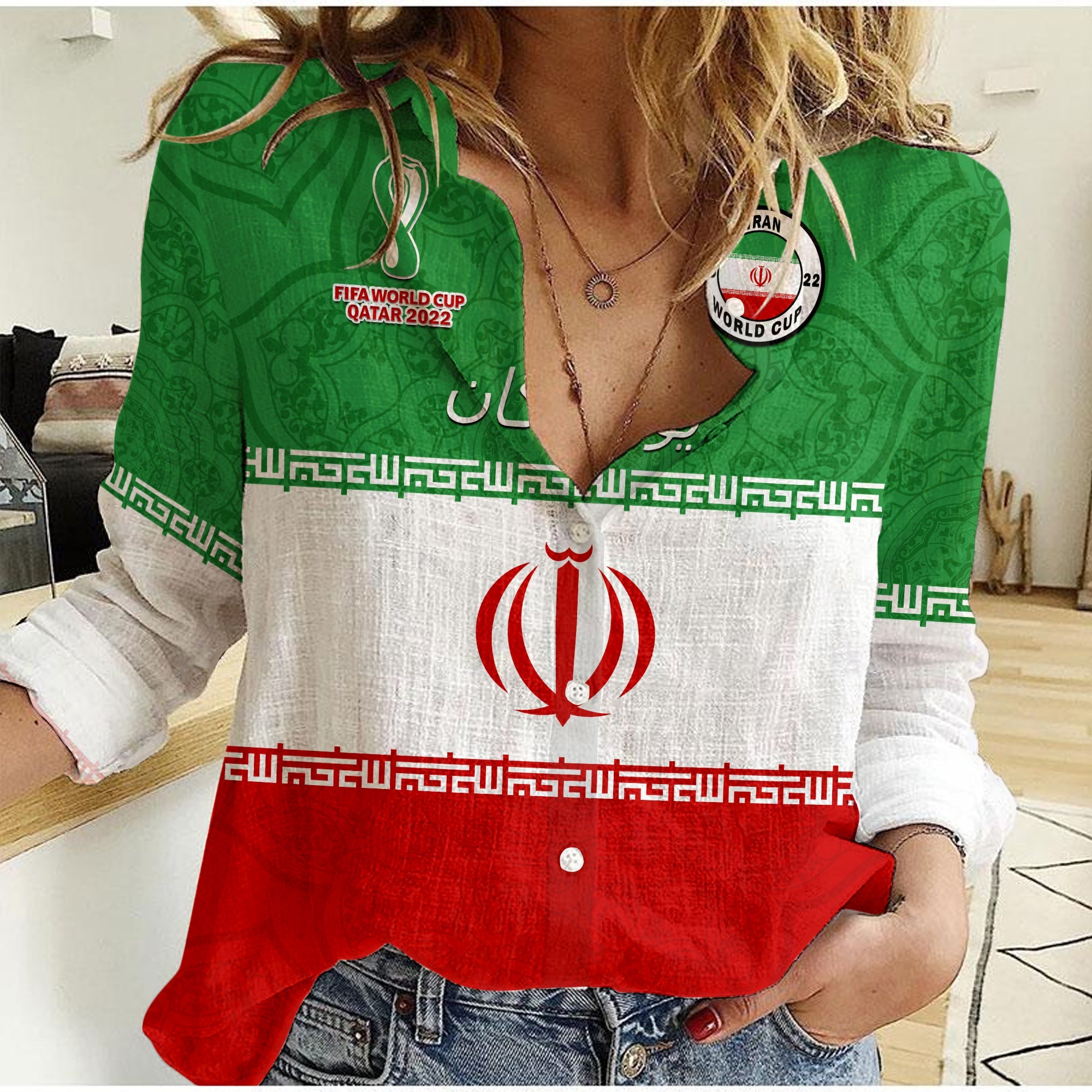 custom-personalised-iran-football-women-casual-shirt-team-melli-champions-world-cup-2022