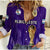 Argentina Football Women Casual Shirt La Albiceleste Campeon Proud Purple 2022 - Wonder Print Shop