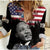 (Custom Personalised) United States Women Casual Shirt United States Happy MLK Day Flag Grunge Style - Wonder Print Shop