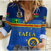 (Custom Personalised) Tafea Province Women Casual Shirt Vanuatu Proud LT13 - Wonder Print Shop