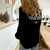 (Custom Personalised) American Valentines Day Women Casual Shirt Shirt Black My Heart Only Beats For Him - Wonder Print Shop