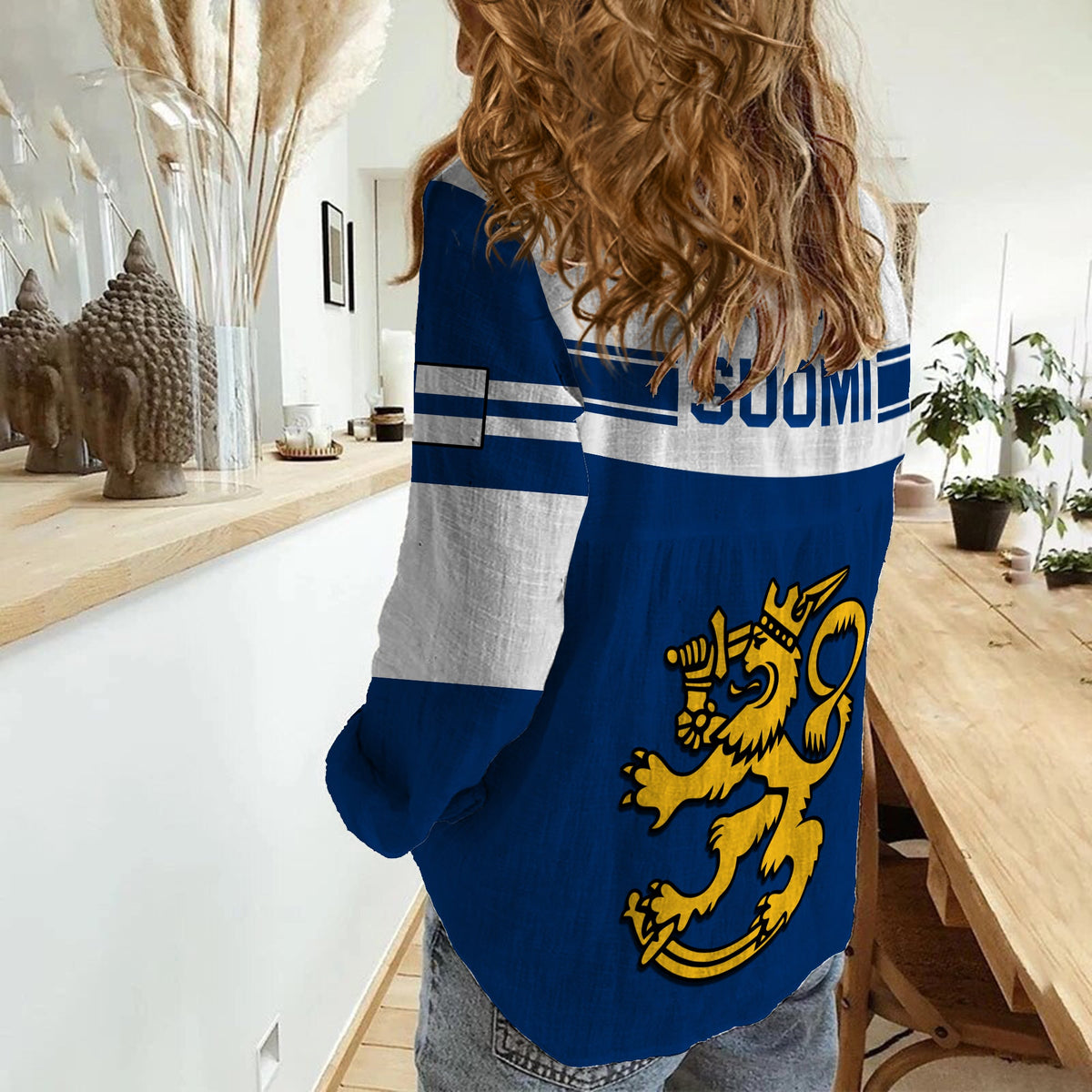 Finland Hockey 2023 Women Casual Shirt Come On Suomi - Wonder Print Shop