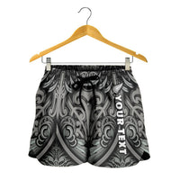 custom-personalised-new-zealand-silver-fern-rugby-women-shorts-all-black-nz-maori-pattern