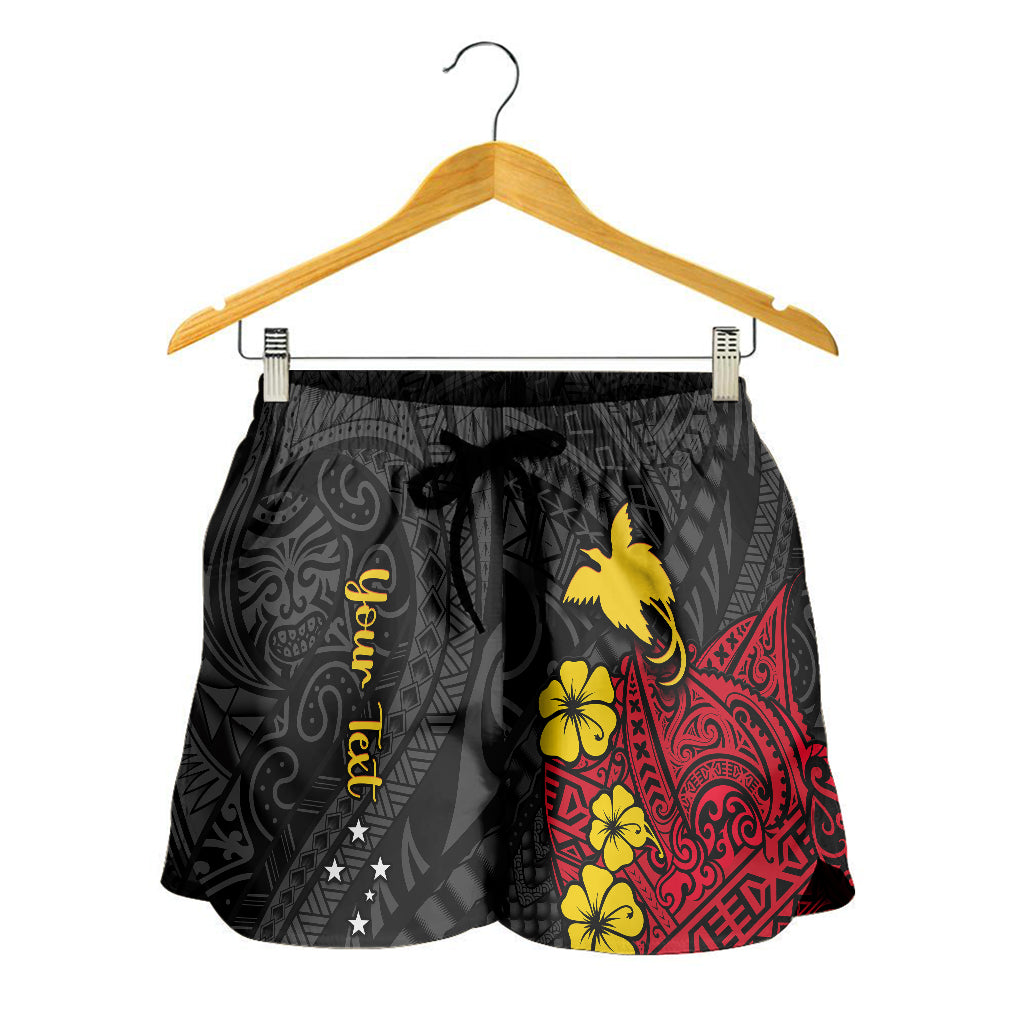 custom-personalised-papua-new-guinea-anniversary-women-shorts-47th-independence-day-since-1975