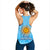 Argentina Football Women Racerback Tank Vamos Sky Champions World Cup Fire LT13 - Wonder Print Shop
